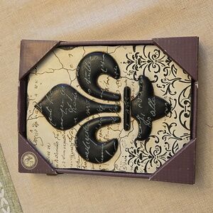 3D Wall Plaque Fleur De Lis New View Gifts and Accessories